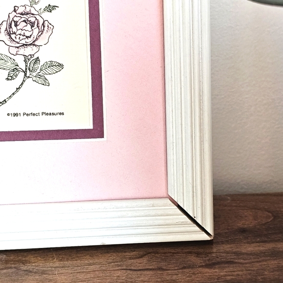 1991 "My Wife" Poem Picture Frame | Wife Poem Picture Roses Vintage White Frame - Picture 8 of 12
